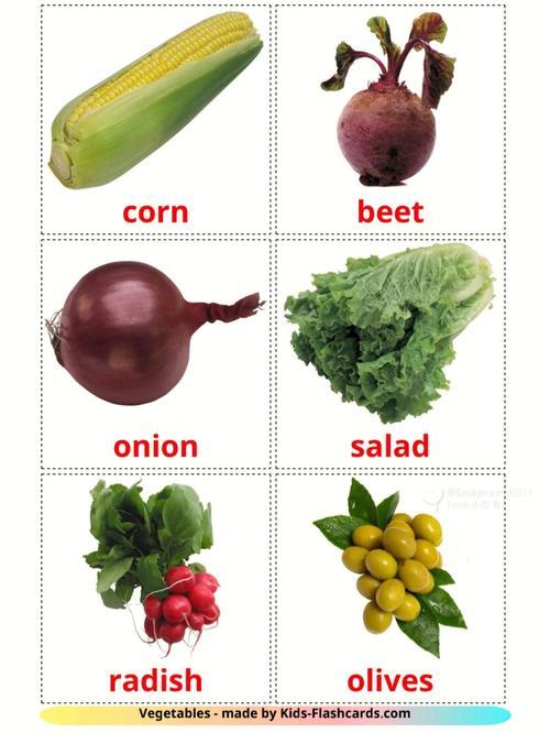 蔬菜英语,蔬菜的英语怎么写