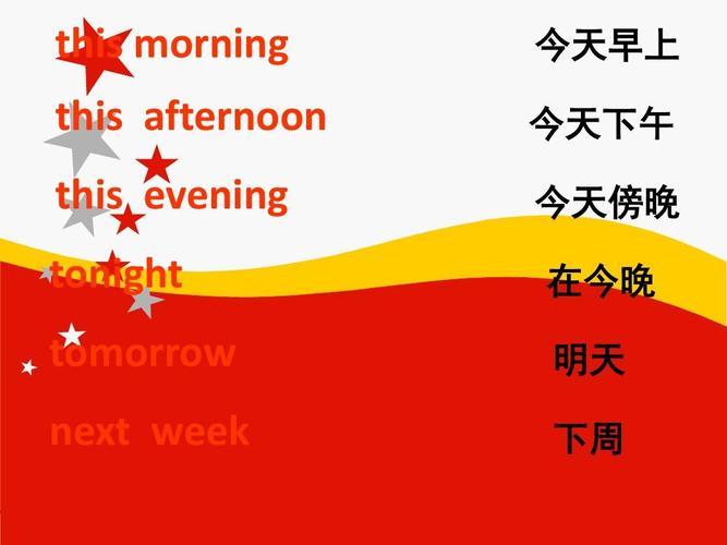 明天早上,明天早上的英文是什么